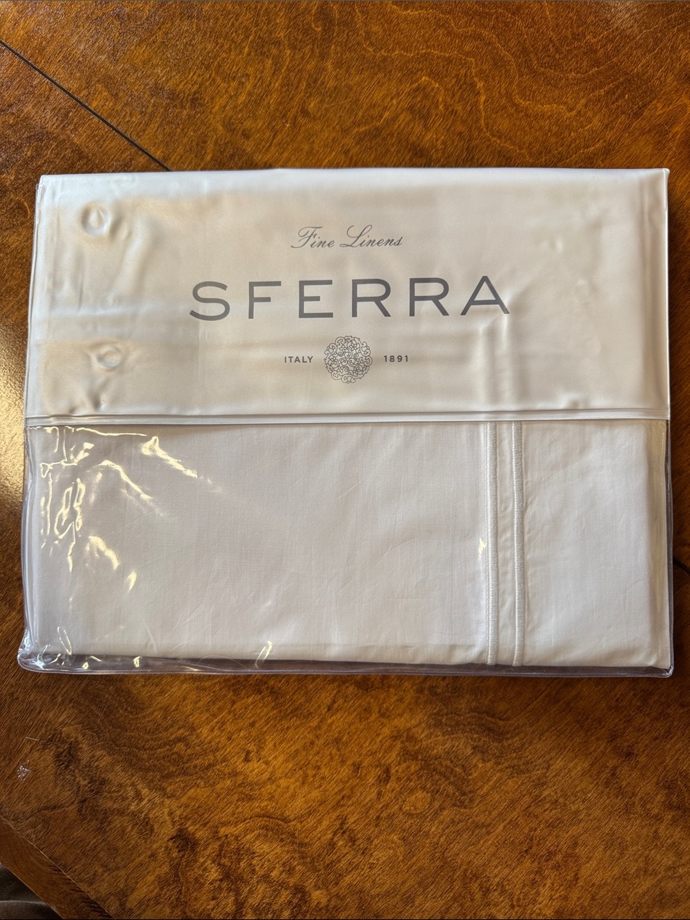 SFERRA Grande Hotel Full/Queen Flat Sheet White 96”x114”